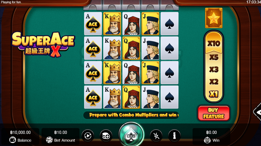 ทดลองเล่นเกมสล็อต Super Ace X จาก PGSLOT ฟรี | รีวิว + ประสบการณ์จริง