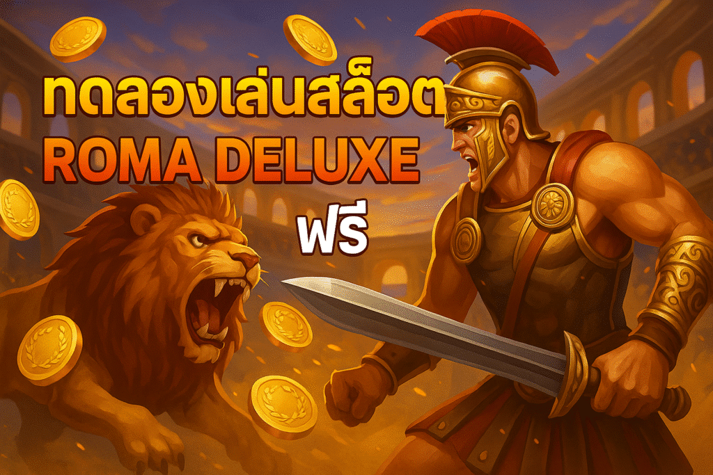 ทดลองเล่นสล็อต ROMA DELUXE เกมนักรบโรมันที่ใครก็พูดถึงในปี 2025