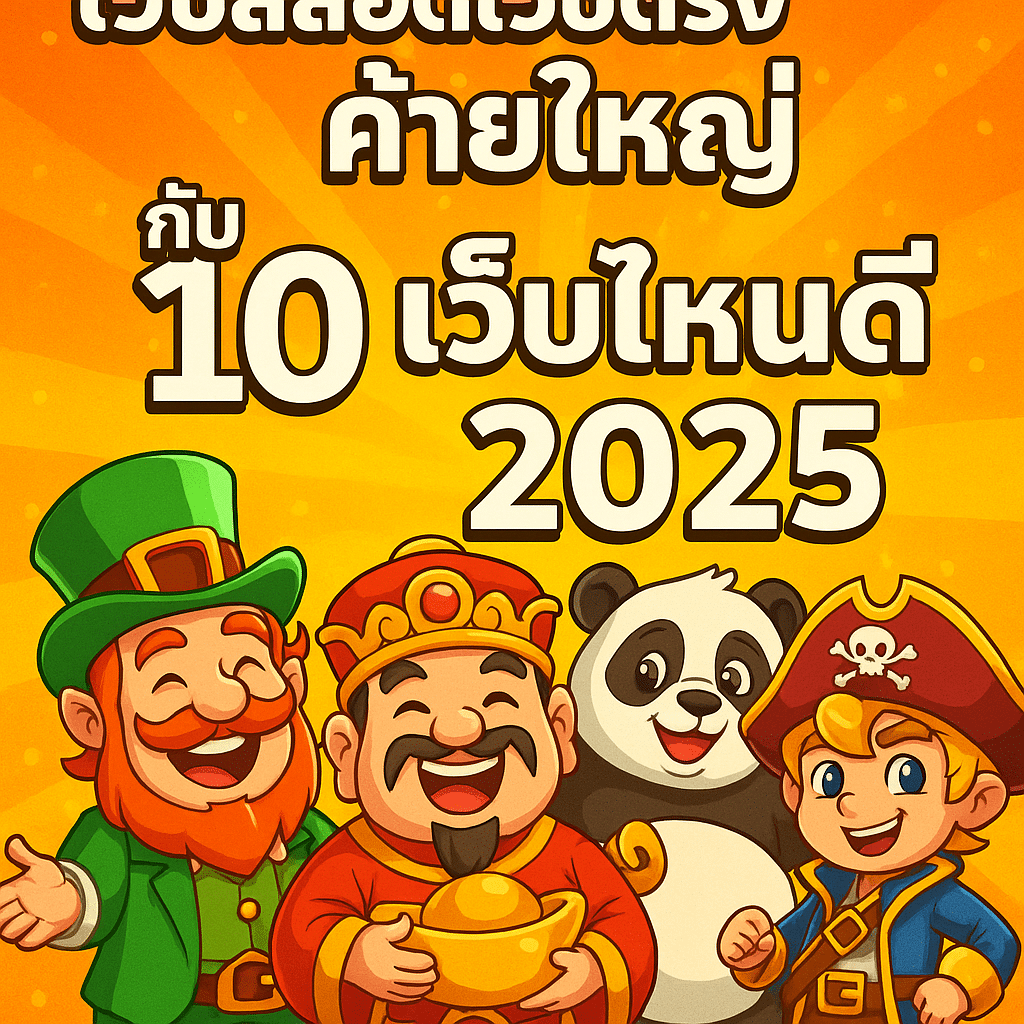 เว็บสล็อตเว็บตรงค่ายใหญ่ กับ 10 เว็บไหนดี 2025 | อัปเดตล่าสุด!