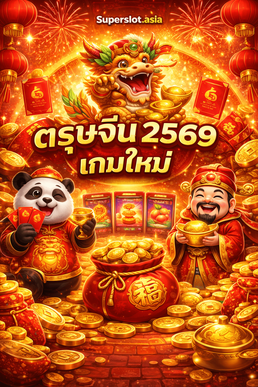 ตรุษจีน 2569 กับเกมใหม่บน Superslot.asia โปรดี คุ้มจัด กับความปังที่พร้อมส่งถึงที่