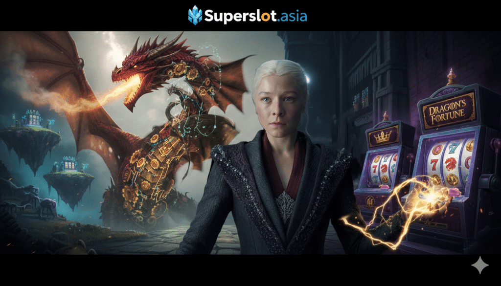ต้อนรับ House of the Dragon Season 3 บุก Superslot แจกโบนัสเพิ่ม 100 บาท เพียงปั่นสล็อตมังกรวันนี้!