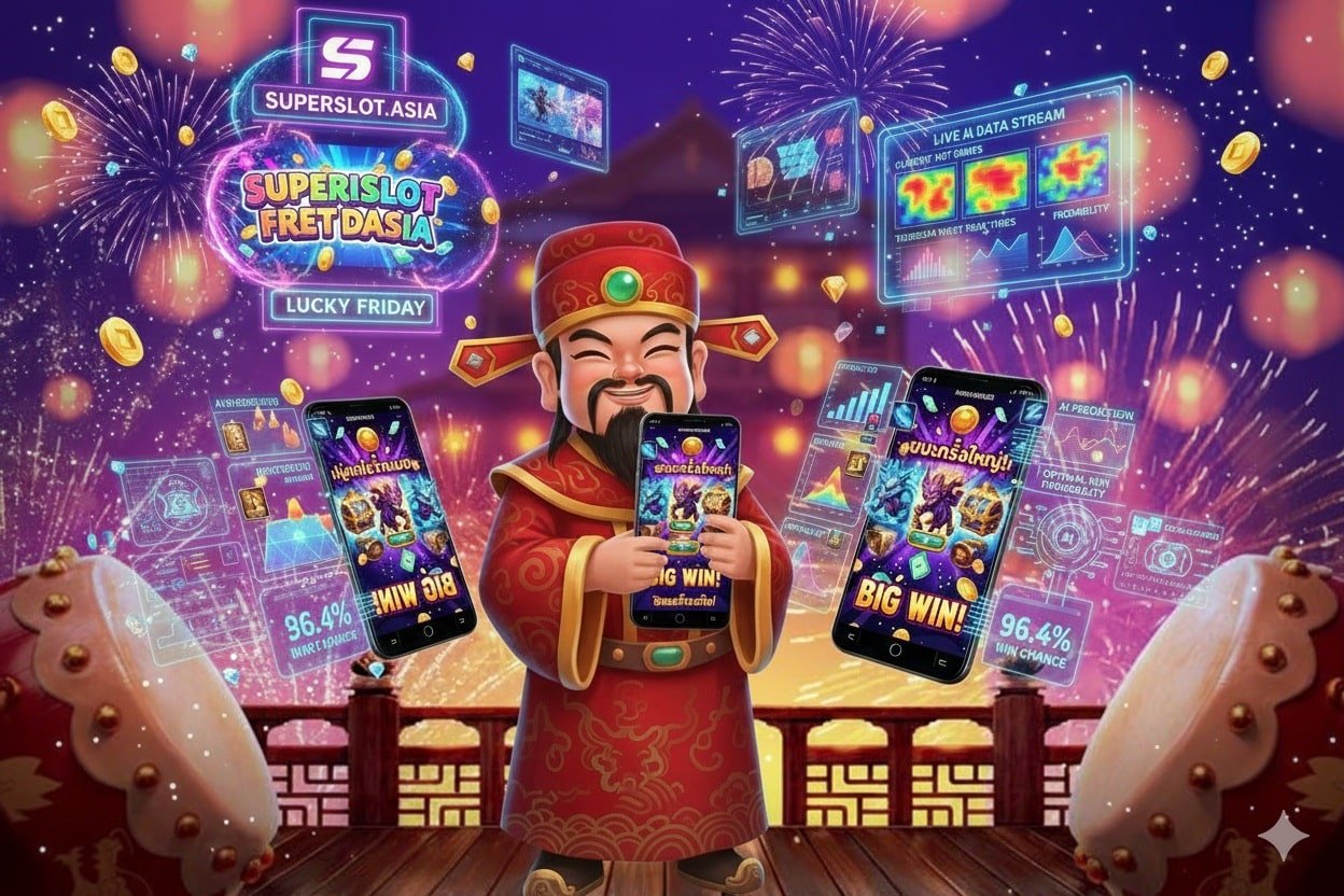 เกมสล็อตไฉซิงเอี๊ย 2026 อัปเกรดระบบ AI แจกโชคใหญ่ที่ Superslot.asia บอกเลยศุกร์สิ้นเดือนต้องบวก!