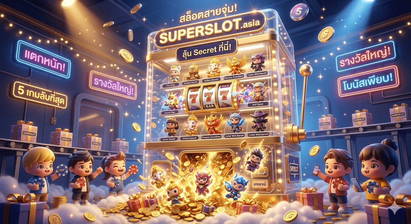 สล็อตสายจุ่ม! ลุ้นโบนัสแตกเหมือนแกะกล่องสุ่ม Secret รวม 5 เกมฟีเจอร์ลึกลับที่สุดใน Superslot